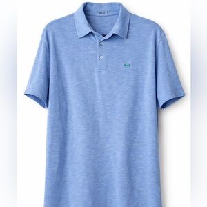 Southern Marsh Heathered Sky Blue Polo with Embroidered Logo